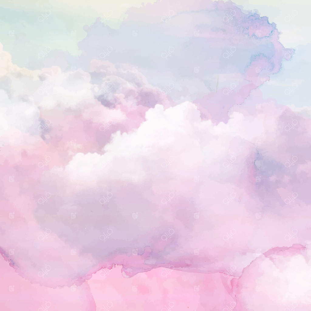 پس‌زمینه آسمان پاستلی نقاشی شده با آبرنگ دستی