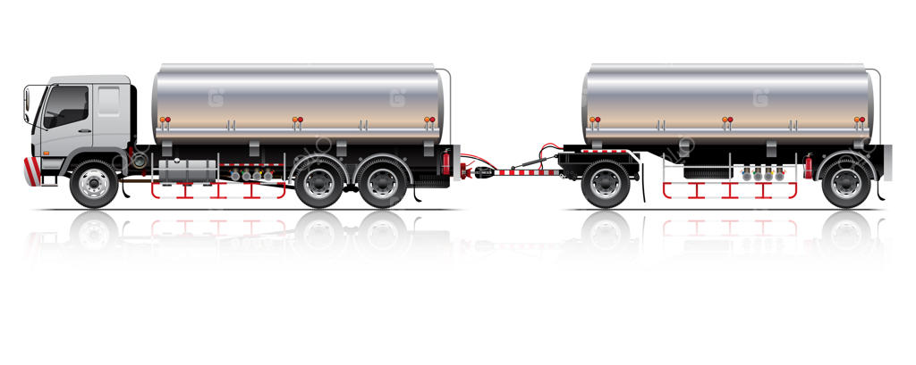 تصویرسازی تریلر تانکر