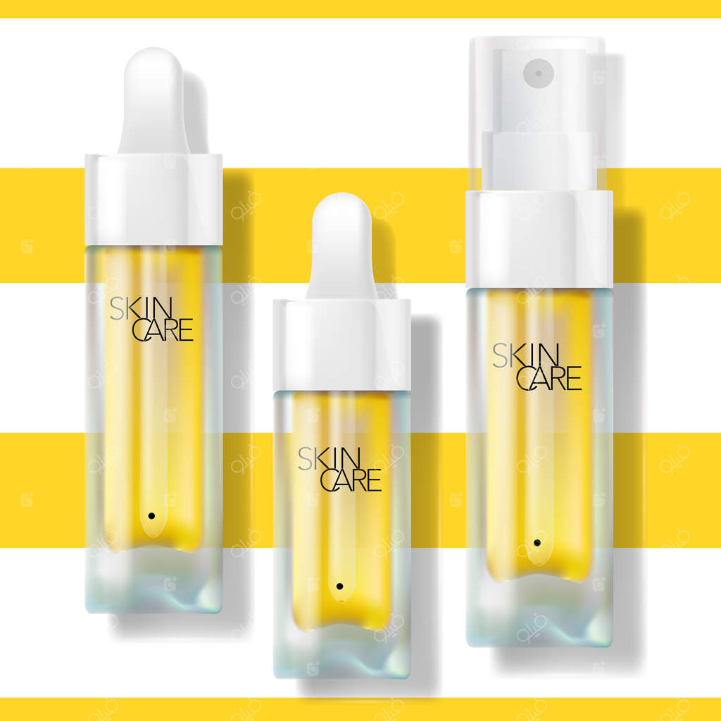 بطری قطره‌چکان و اسپری سلامتی و زیبایی