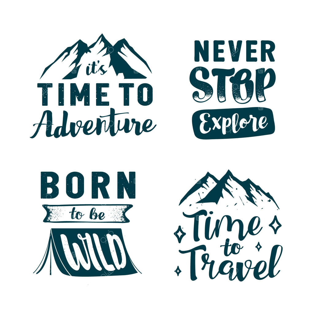 مجموعه حروف‌نگاری کمپینگ و ماجراجویی‌ها