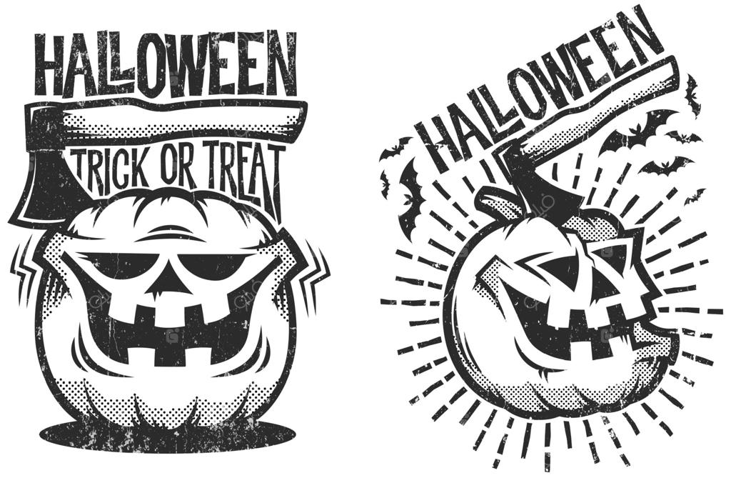 لوگوهای هالووین به سبک رترو