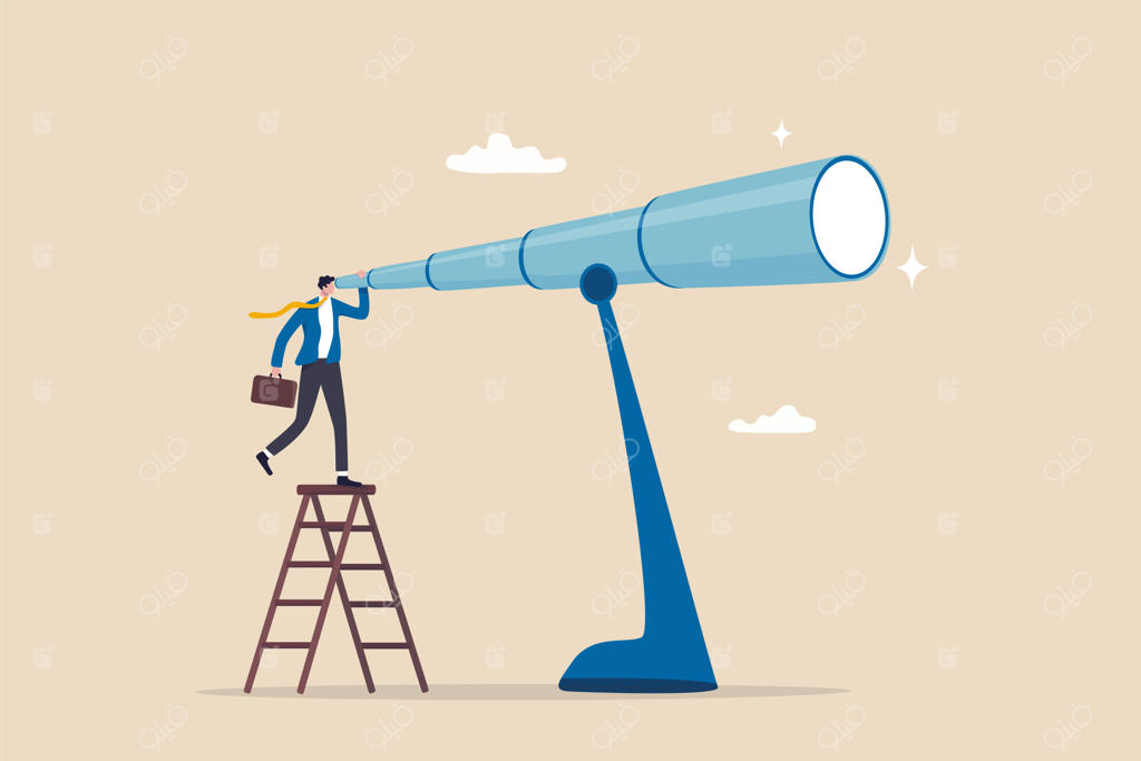 برنامه‌ریزی بلندمدت یا استراتژی کسب‌وکار برای آینده دور: کشف فرصت‌ها و اهداف بلندمدت با دوربین بزرگ برای چشم‌انداز آینده