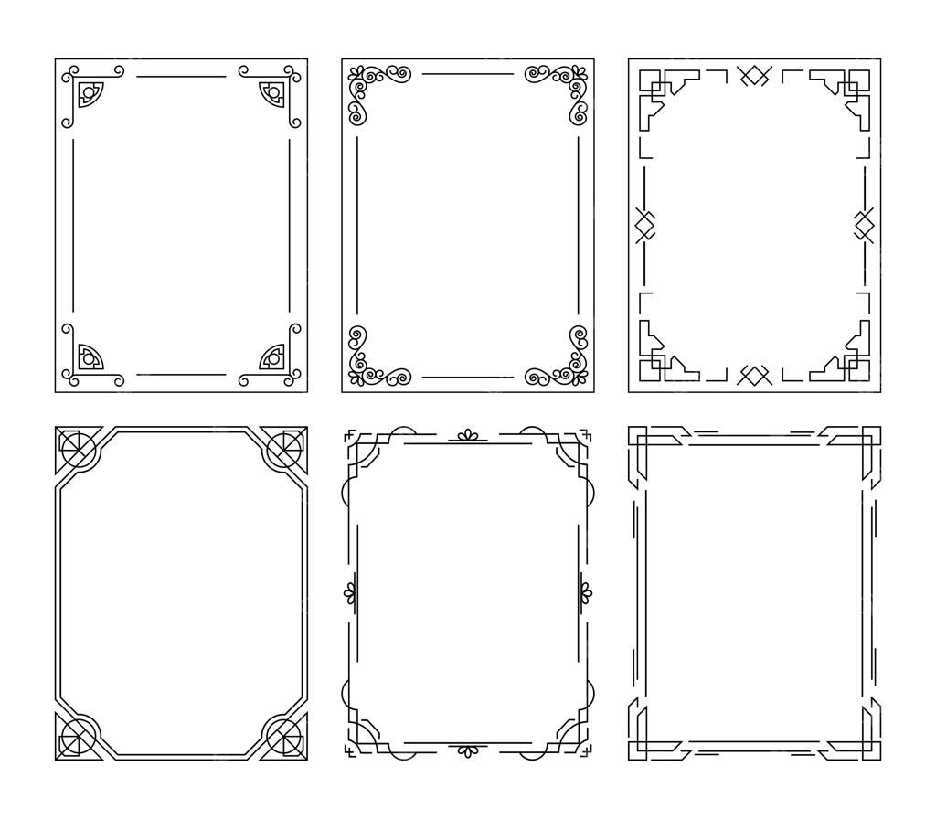 مجموعه قاب و حاشیه‌های تزئینی وینتیج