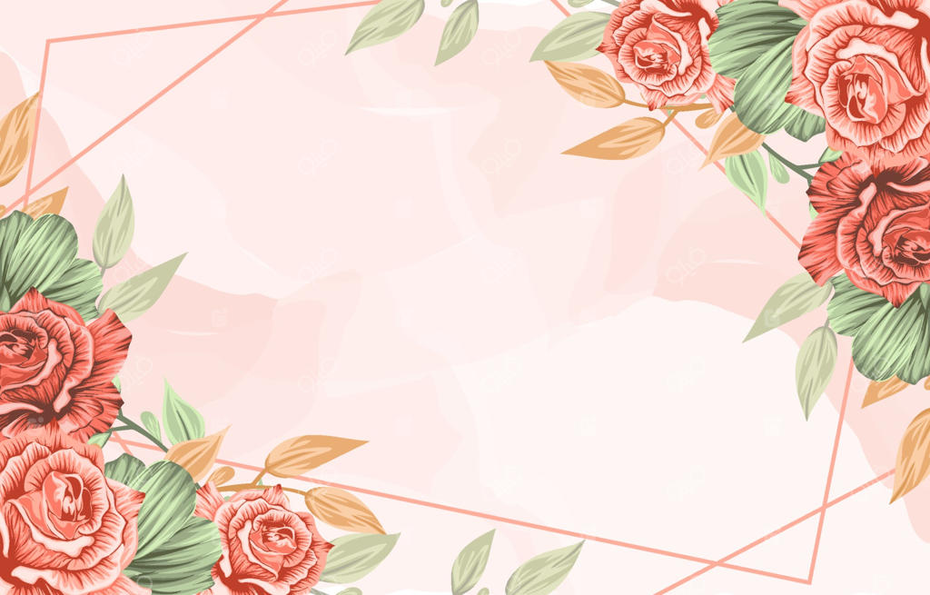 پس‌زمینه قاب گل های بهاری