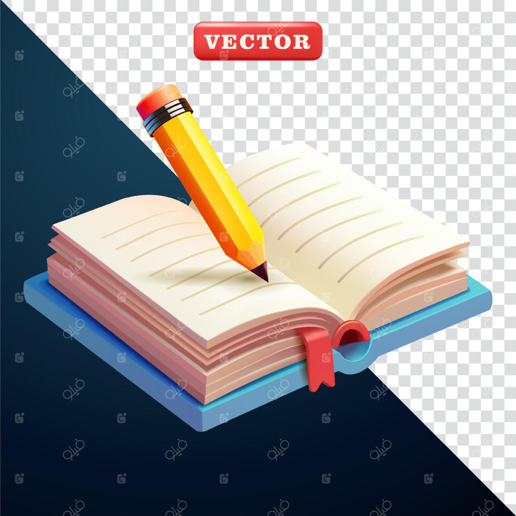 کتاب باز و مداد سه‌بعدی، مناسب برای آموزش و طراحی