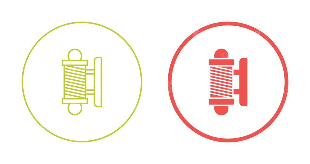 آیکون برداری تیرک آرایشگاه