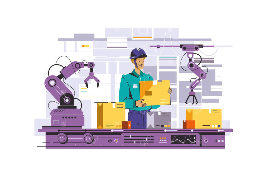 خط تولید خودکار در کارخانه