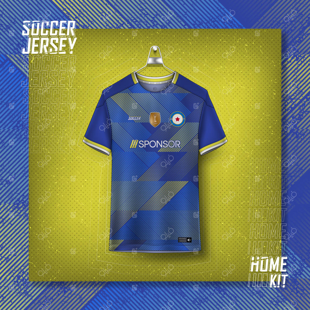 طراحی پیراهن فوتبال برای چاپ سابلیمیشن روی تیشرت ورزشی