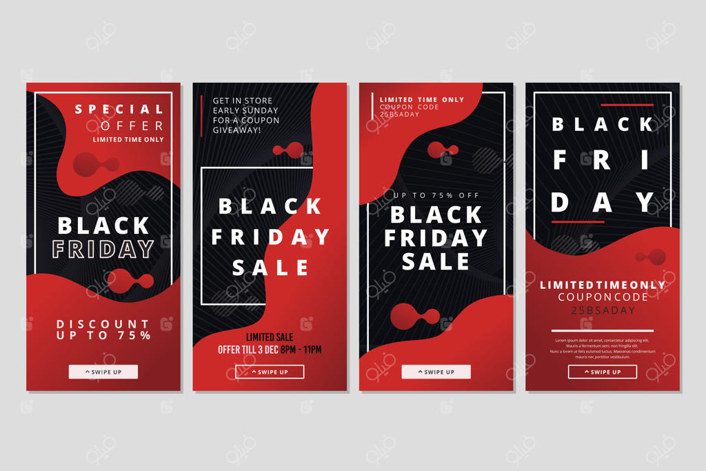 مجموعه استوری‌های اینستاگرام برای بلک فرایدی