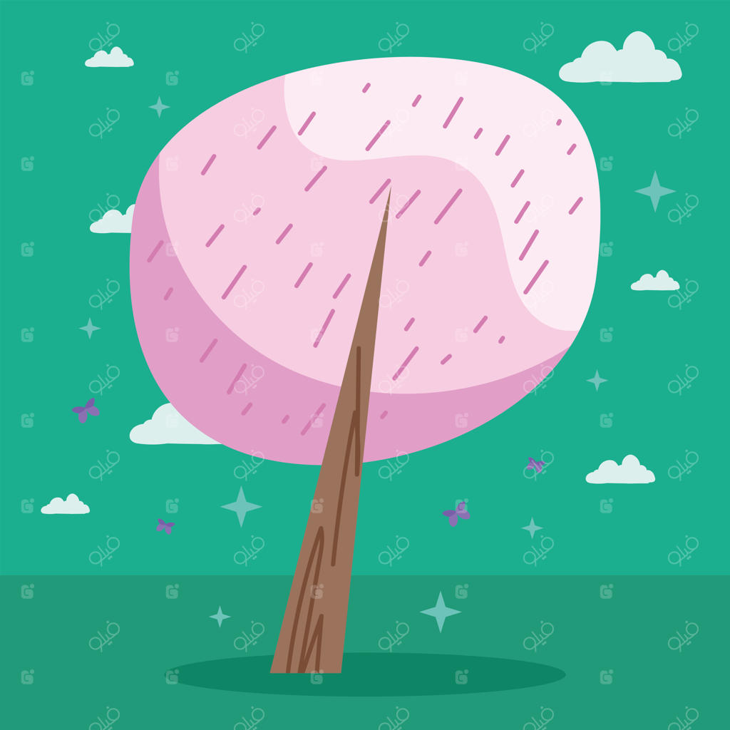 گیاه درخت صورتی