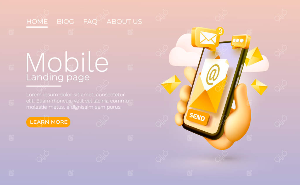 ارسال پیام ایمیل از طریق صفحه نمایش گوشی هوشمند و فناوری صفحه نمایش موبایل