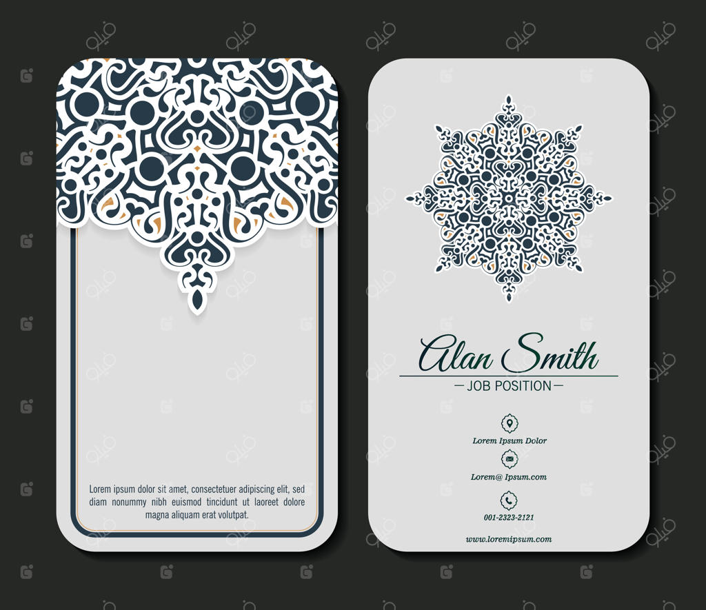 کارت ویزیت طرح ماندالا