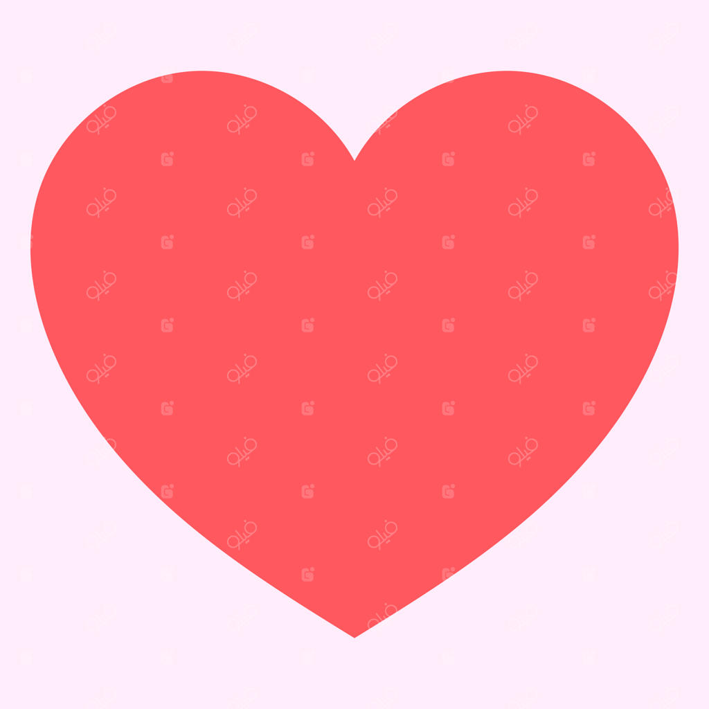 آیکون ساده قلب قرمز برای عشق، عاشقی و روز ولنتاین