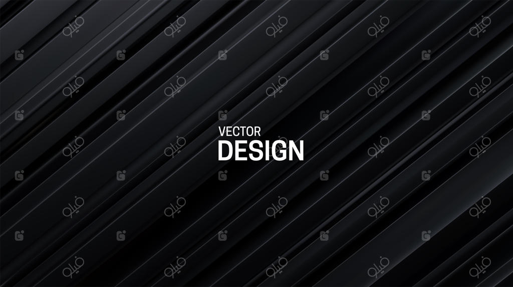 پس‌زمینه‌ای انتزاعی با سطوح لایه‌ای مشکی