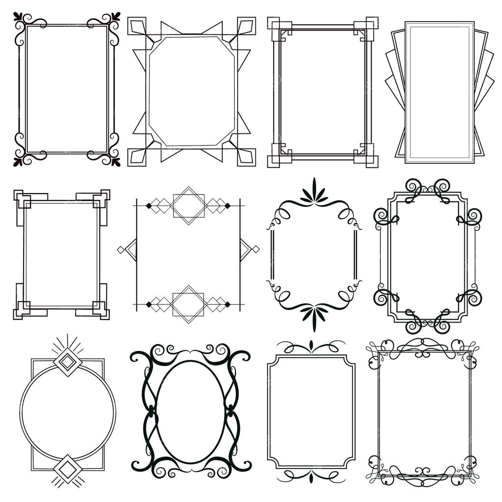 مجموعه قاب‌های تزئینی خوشنویسی شیک