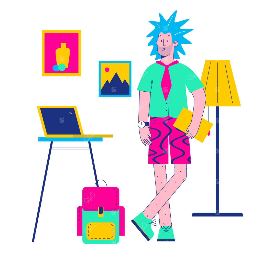 کارمند مرد در دفتر کار