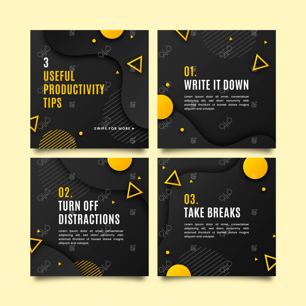 مجموعه‌ای از نکات پست اینستاگرام