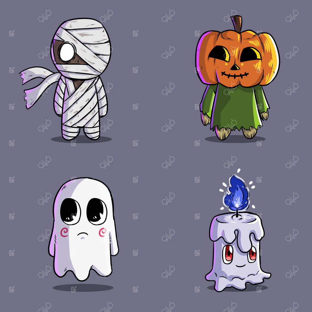 مجموعه روح‌های بامزه هالووین