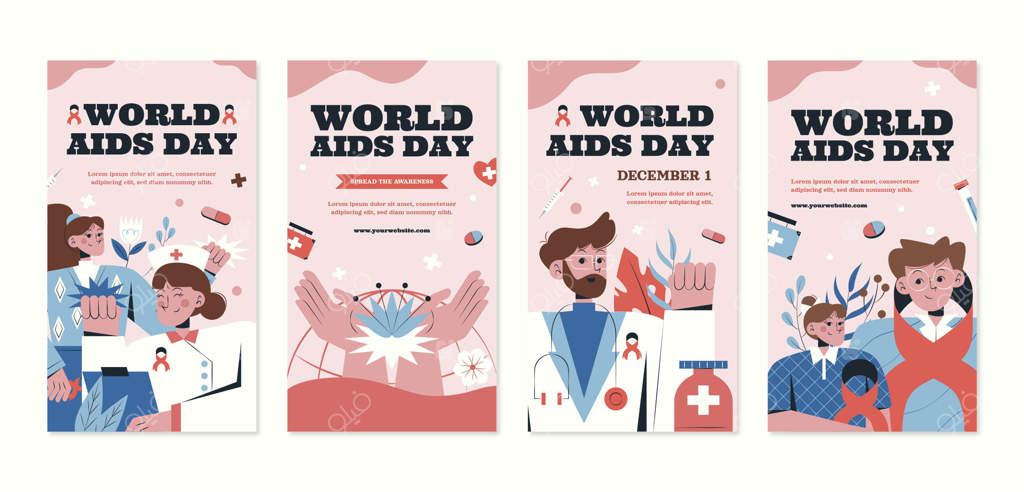 مجموعه استوری‌های اینستاگرام برای روز جهانی ایدز