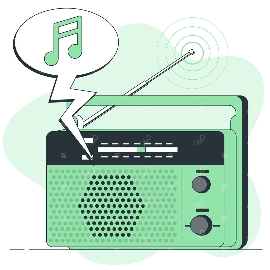 تصویر مفهومی رادیو