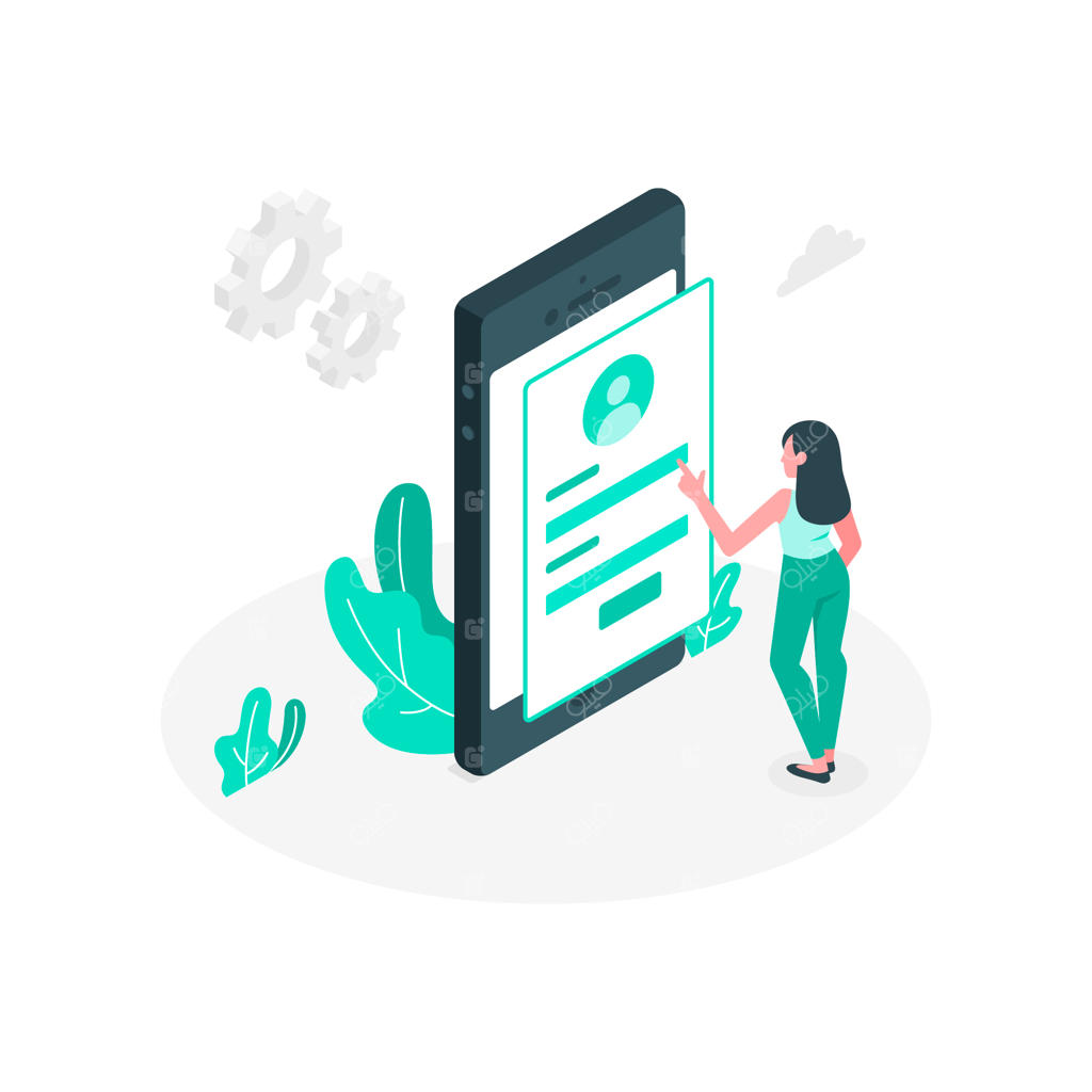 طرح مفهومی ورود با موبایل