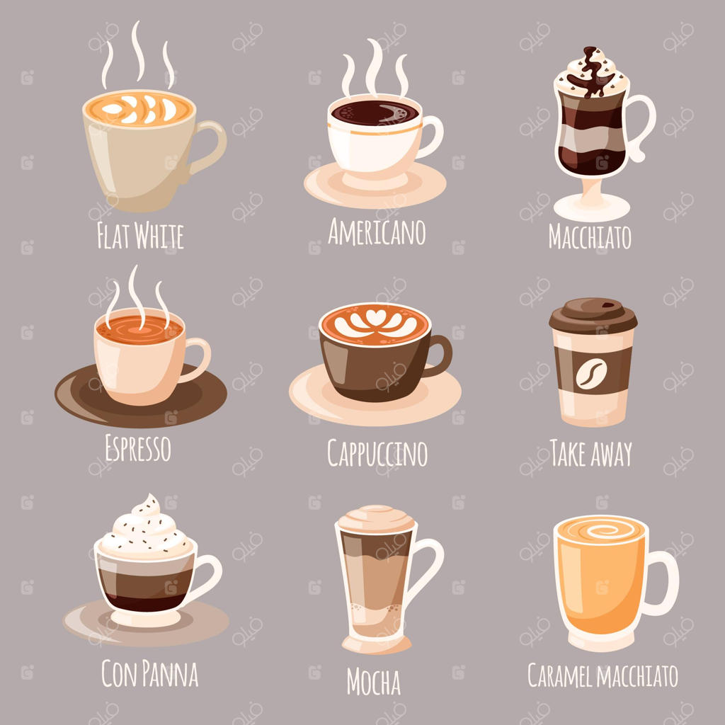 مفهوم انواع قهوه