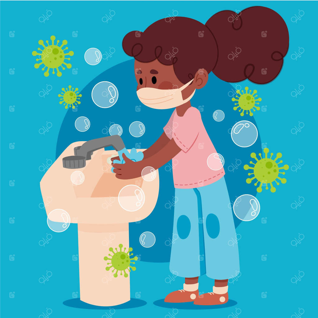 شستن دست‌های کودکان در مدرسه