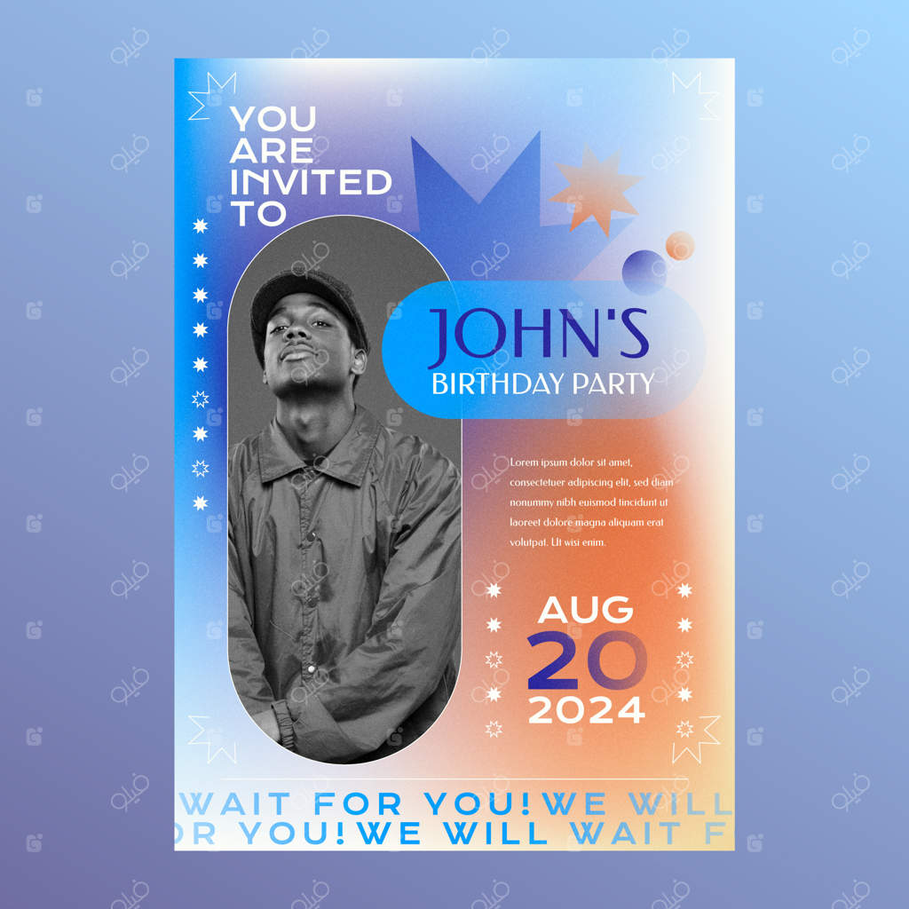 پترن کارت تبریک تولد