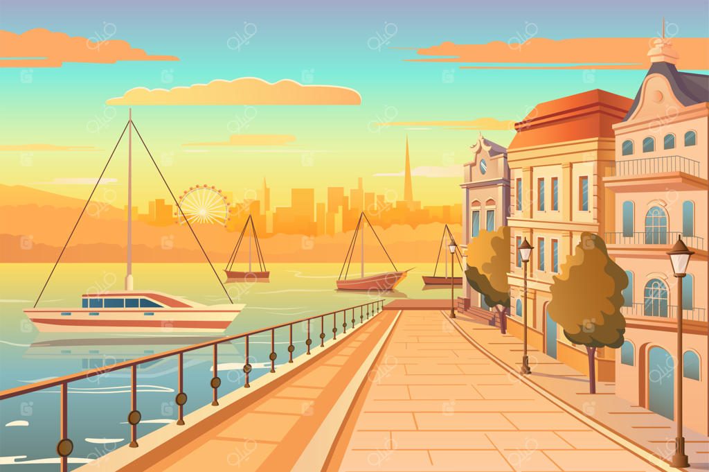 غروب آفتاب در کنار رودخانه: تصویری فوق‌العاده از یک غروب آرام و زیبا