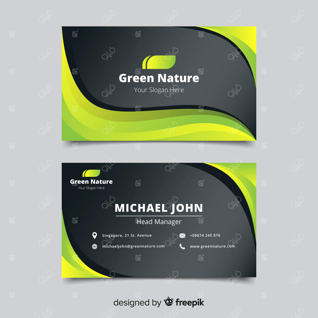 پترن حرفه‌ای کارت ویزیت کسب‌وکار