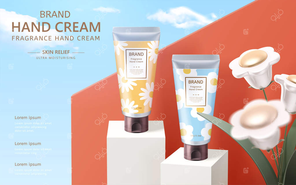 قالب تبلیغاتی محصولات آرایشی طبیعی