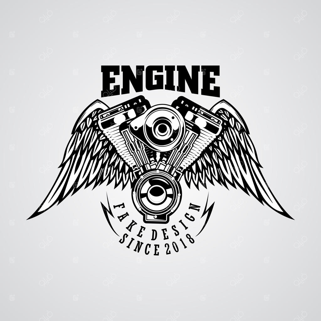 لوگوی تعمیرگاه موتور