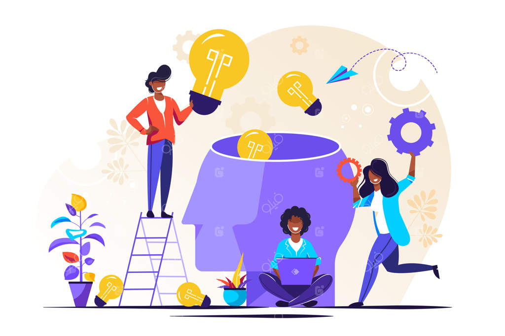 استعاره تیمی: اتصال افراد به قطعات پازل.