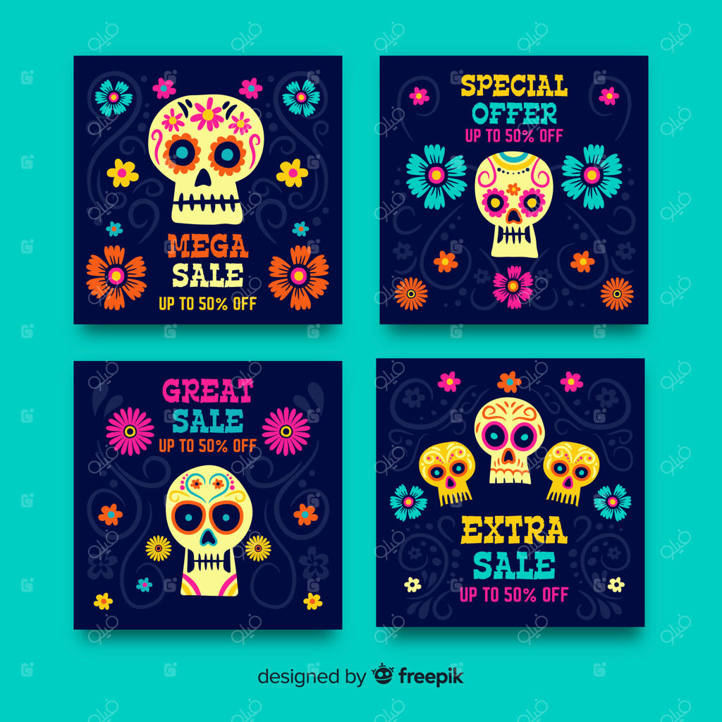 مجموعه پست‌های اینستاگرامی روز مردگان