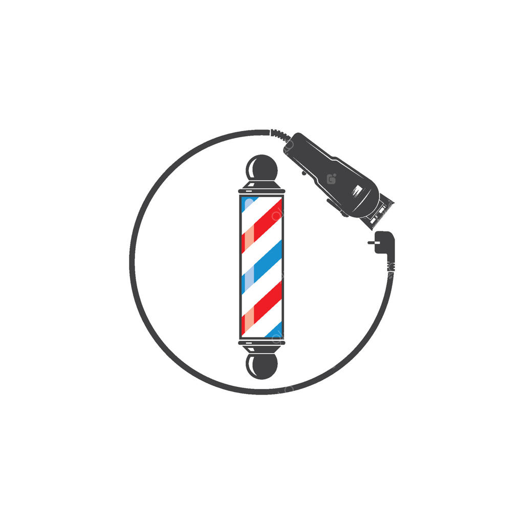 نماد و نشان آرایشگاه مردانه.