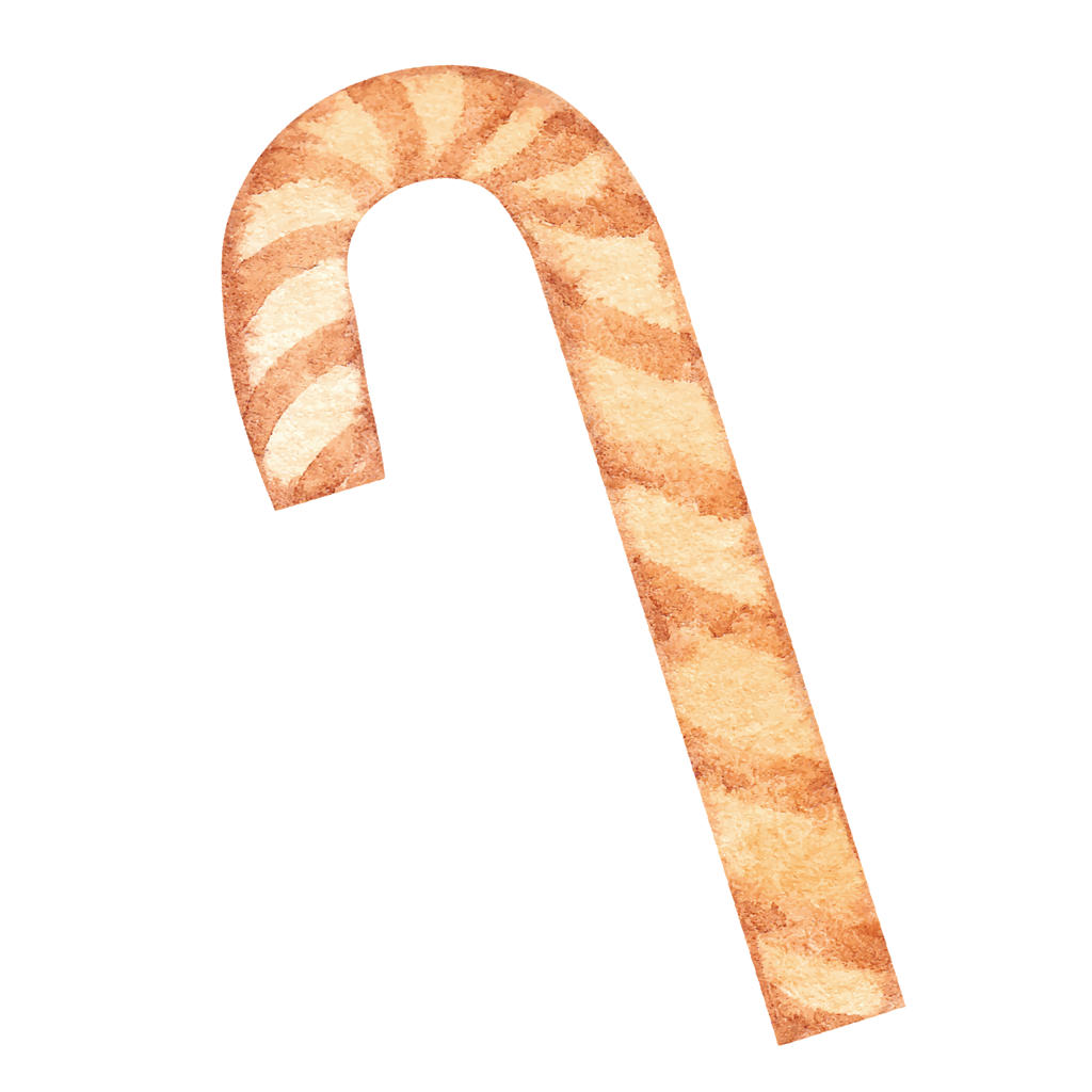 آب نبات عصایی با رنگ‌های آبرنگی