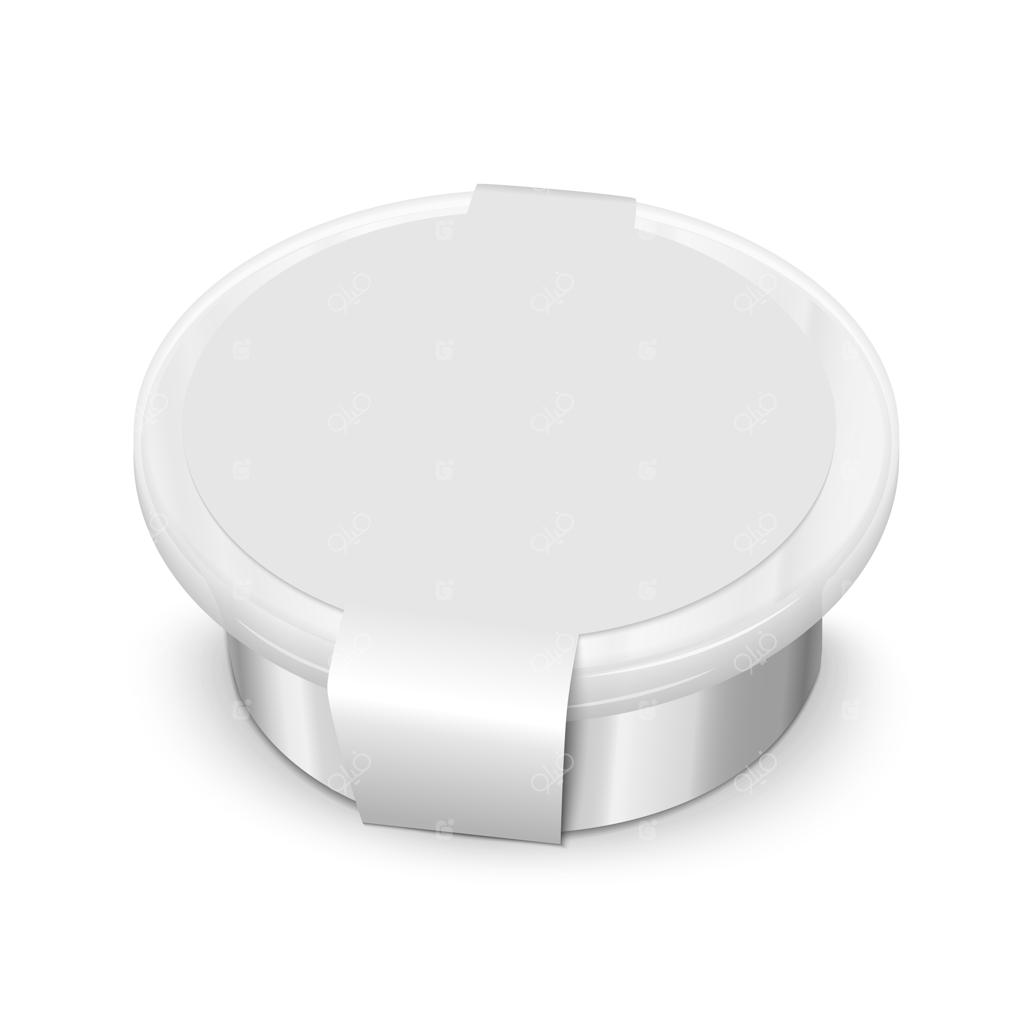 ظرف غذا با برچسب خالی