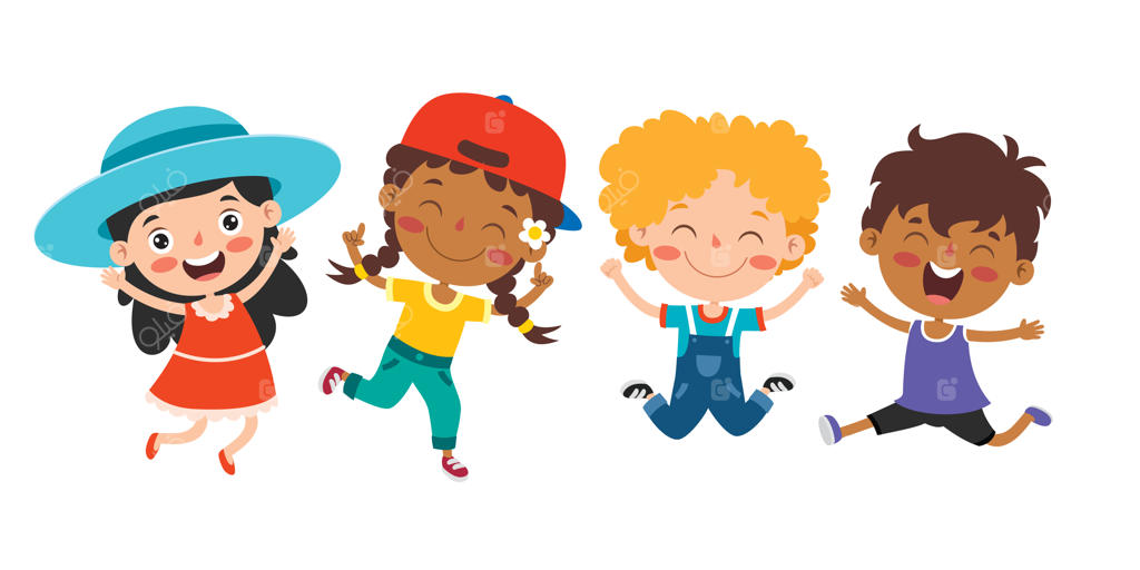 کودکان خوشحال از قومیت‌های مختلف در حال بازی با هم