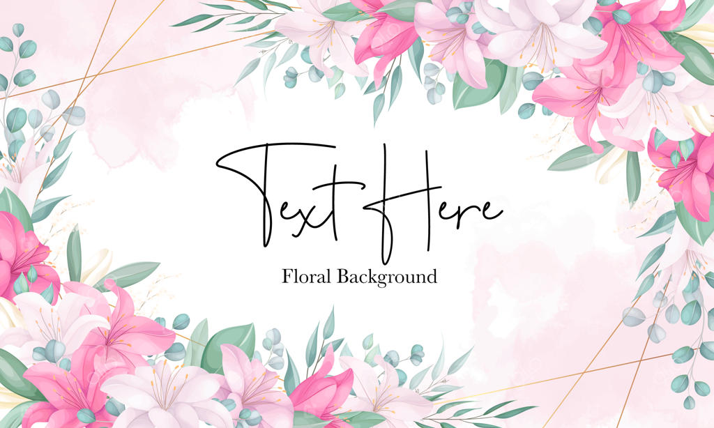 پس‌زمینه زیبای طرح دستی گل سوسن