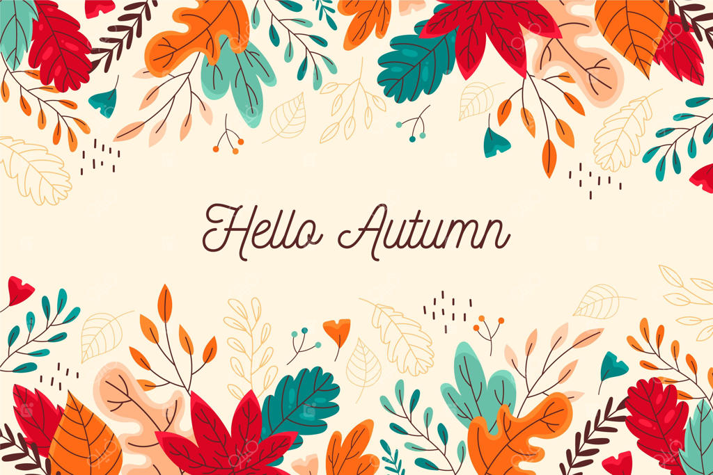 پس‌زمینه پاییزی دست‌کشیده