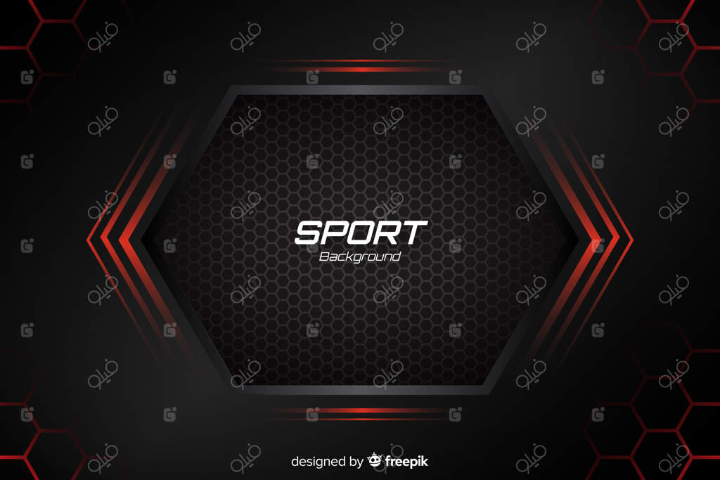 پس‌زمینه ورزشی با اشکال انتزاعی