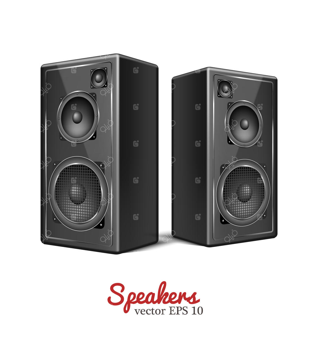 نماد بلندگو و اسپیکر صوتی وکتور