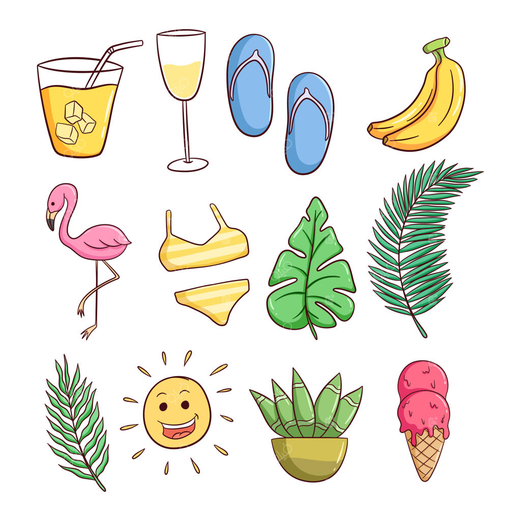 مجموعه آیکون‌های تابستانی