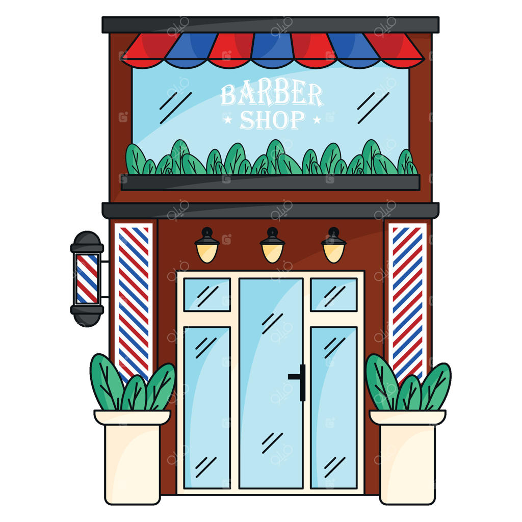 سلمانی کلاسیک با طرح‌های راه‌راه،