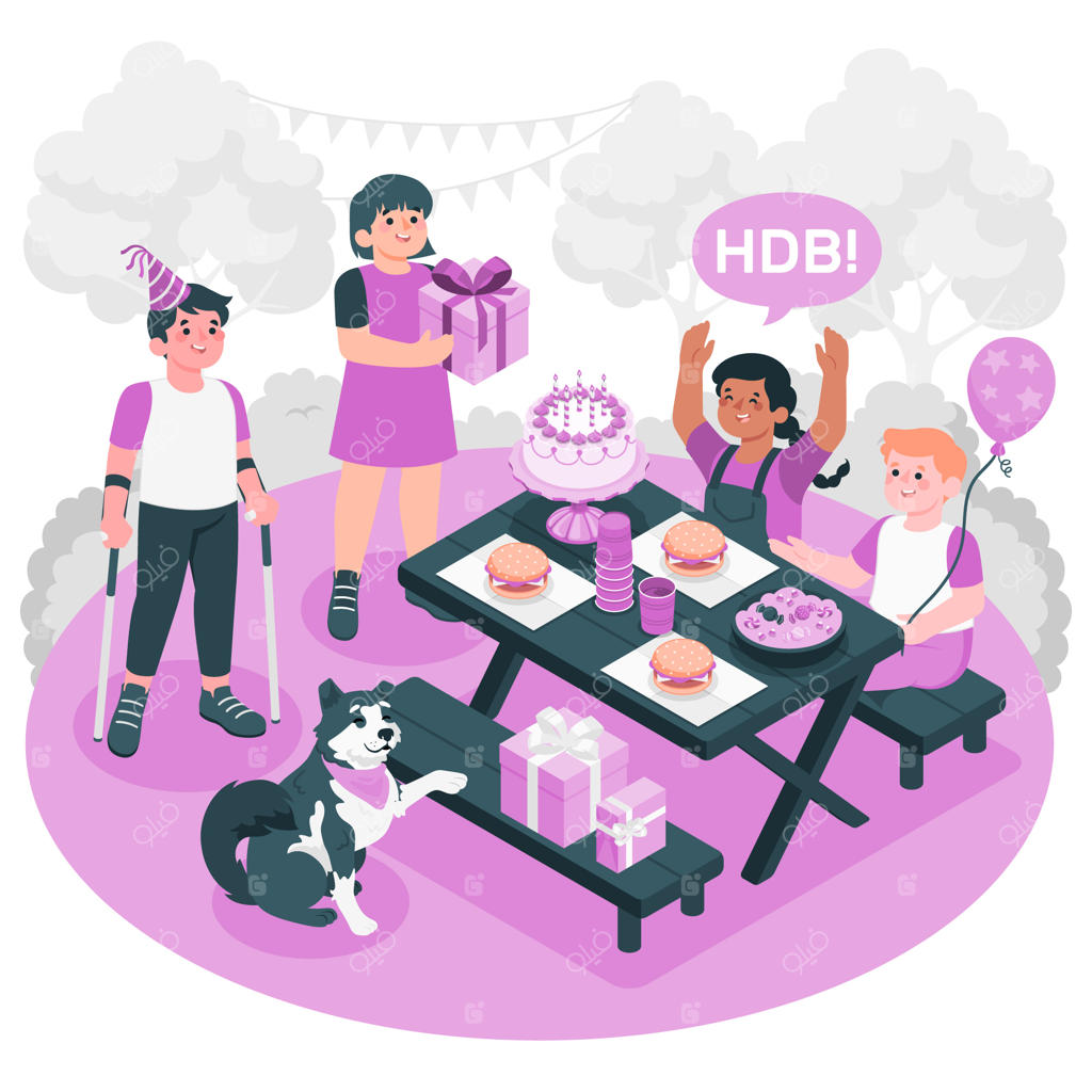 ایده تصویرسازی جشن تولد در فضای باز