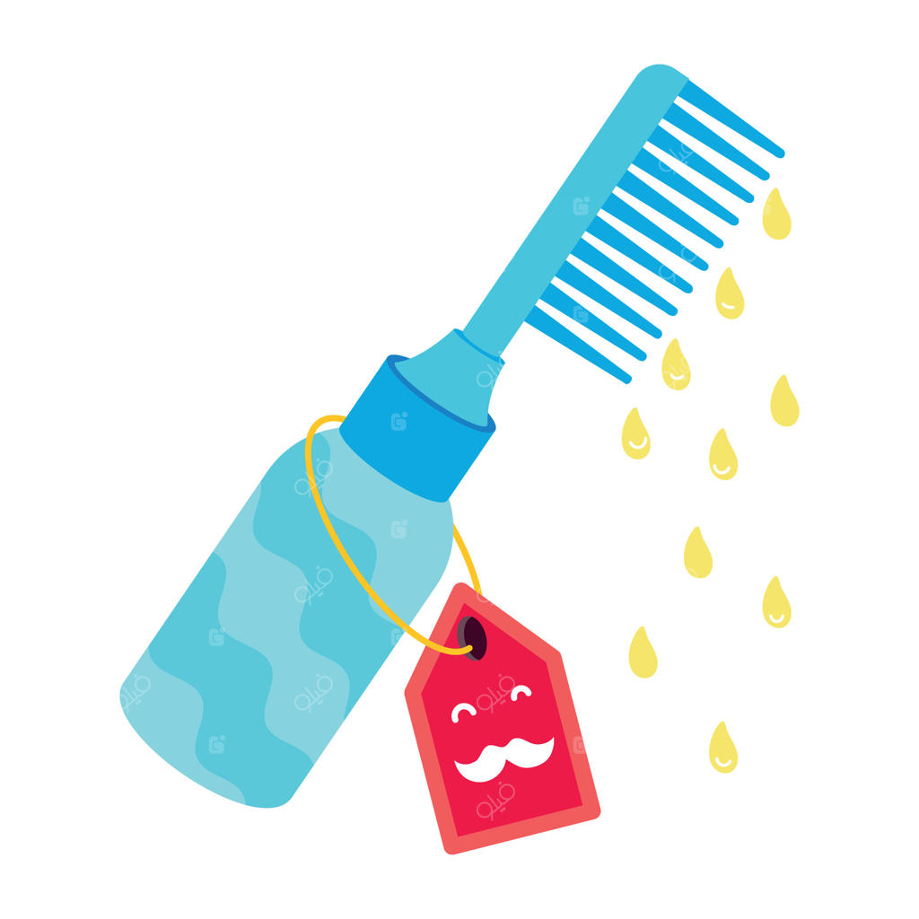 مجموعه‌ای از استیکرهای آرایشگاه به سبک فلت