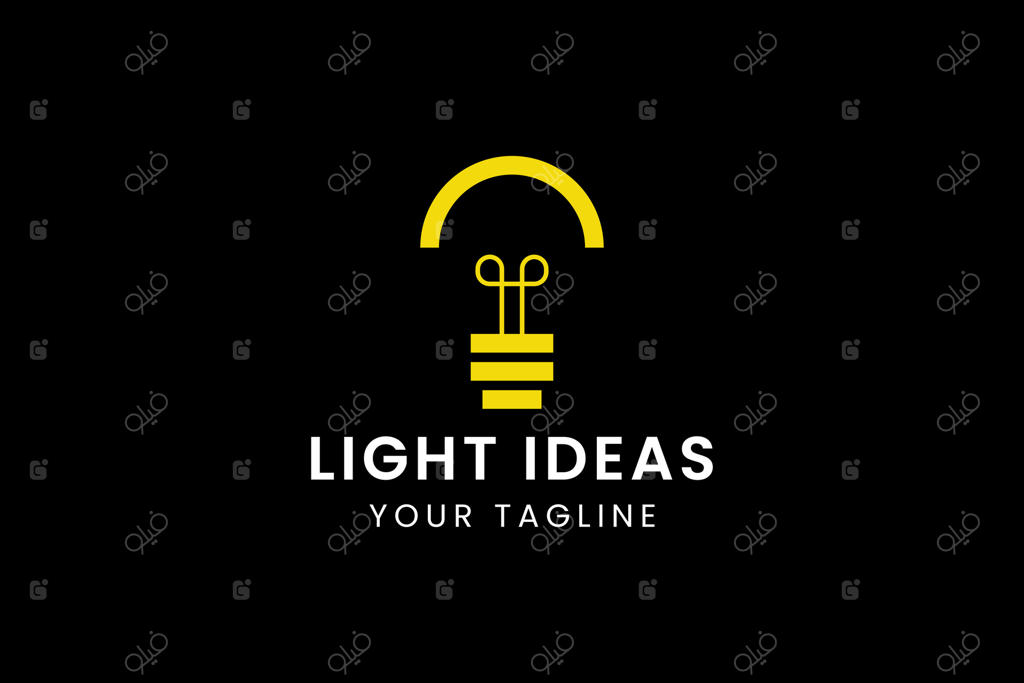 طرح لامپ فناورانه نماد ایده، انرژی و رشد؛ مناسب برای برندینگ آینده‌گرا