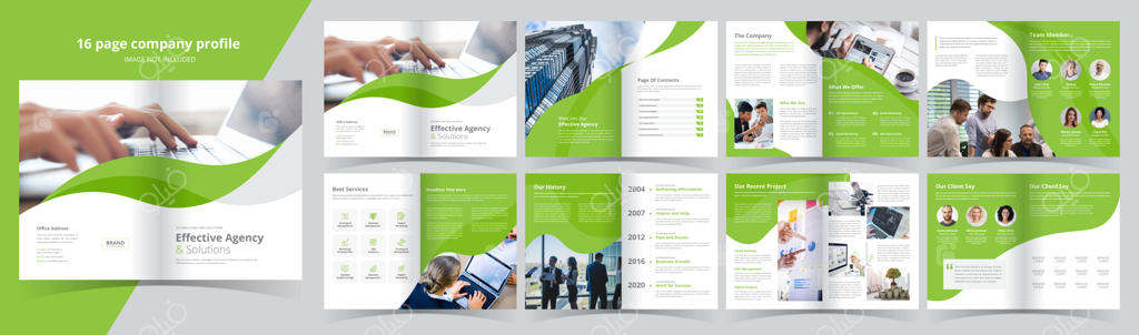 پروفایل ۱۶ صفحه‌ای شرکت