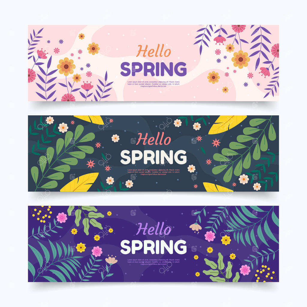 مجموعه بنرهای سلام بهار