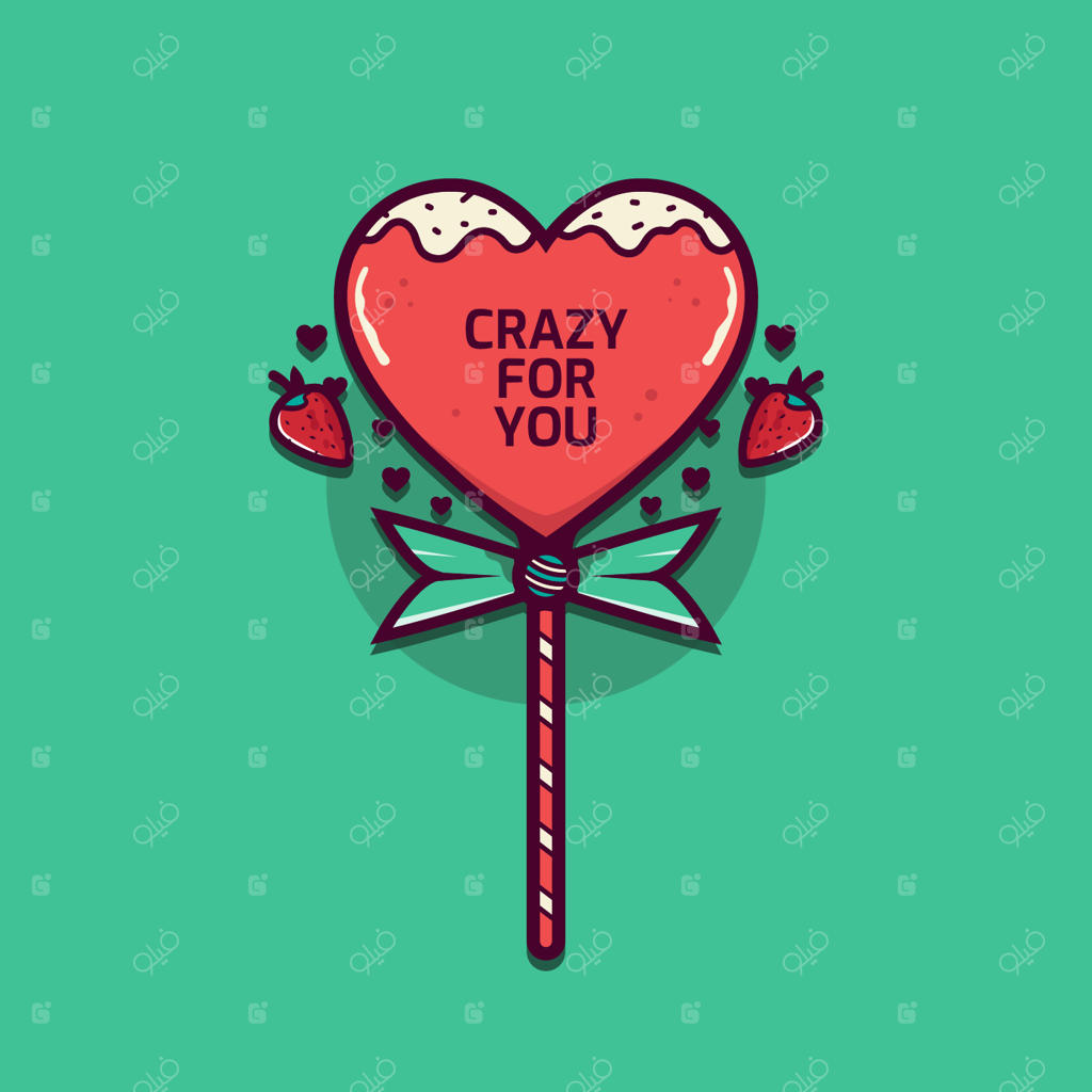 وکتور قلب‌های شکلاتی ولنتاین